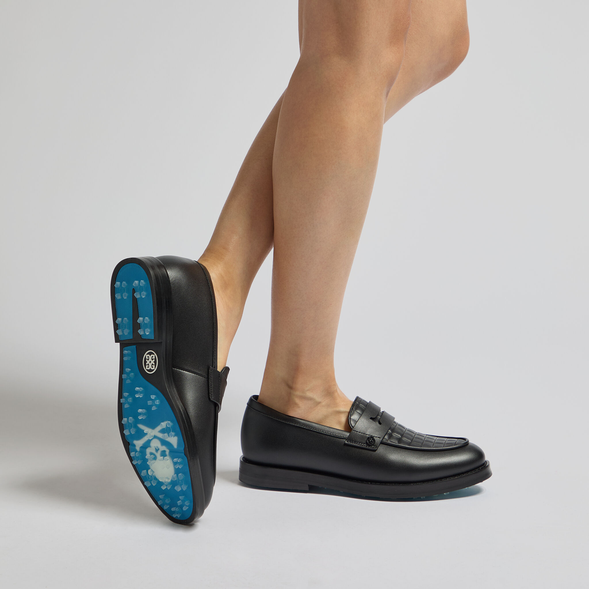 WOMEN'S GALLIVANTER QUILTED LEATHER LUXE SOLE GOLF LOAFER