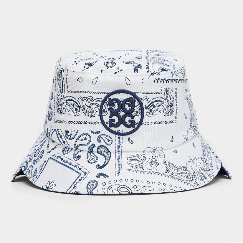 ASYMMETRICAL BORO COTTON TWILL BUCKET HAT WOMEN S HATS G FORE