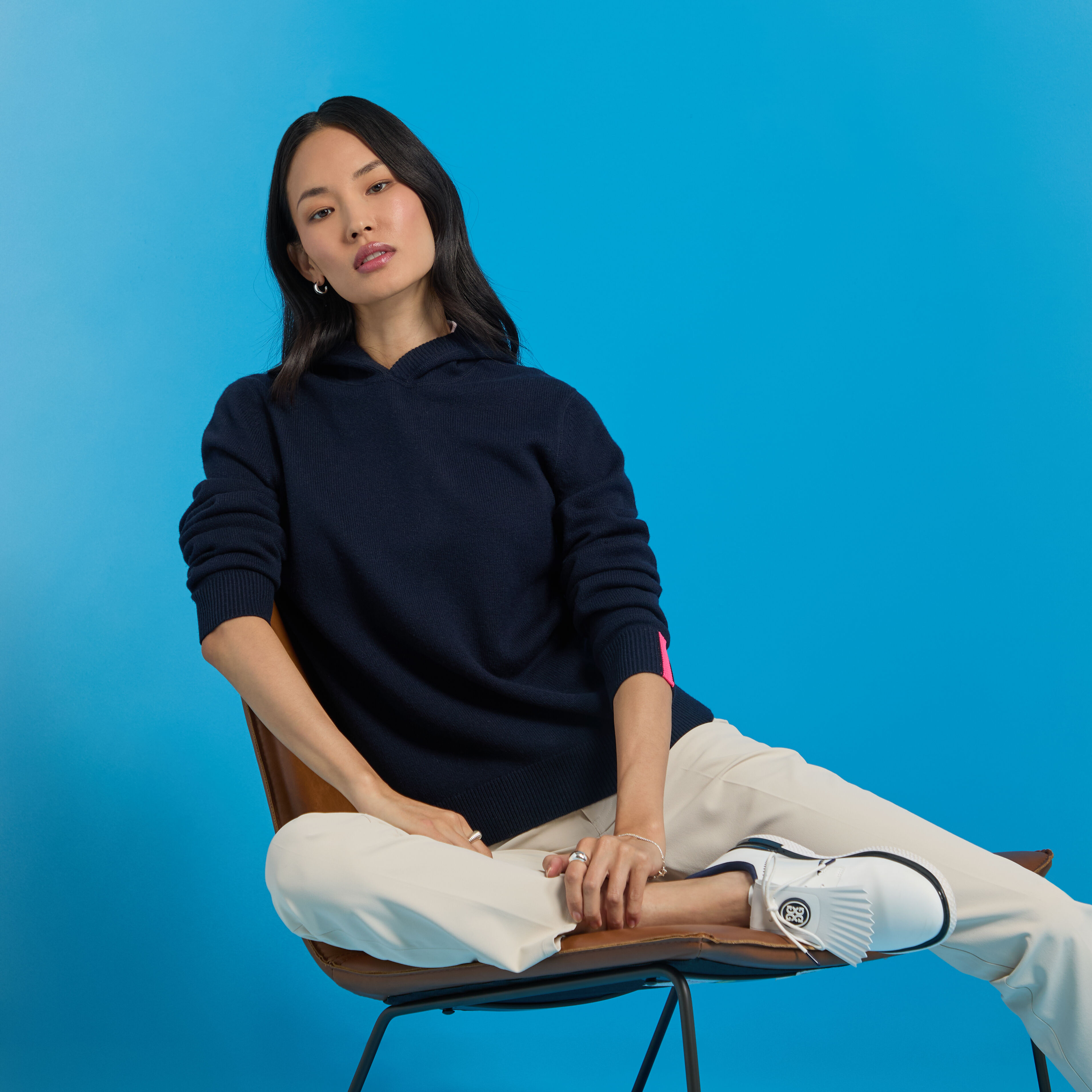 Seamless Cashmere Silk Knit Pullover