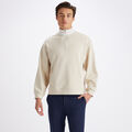 RIB COLLAR FRENCH TERRY QUARTER ZIP PULLOVER image number 3