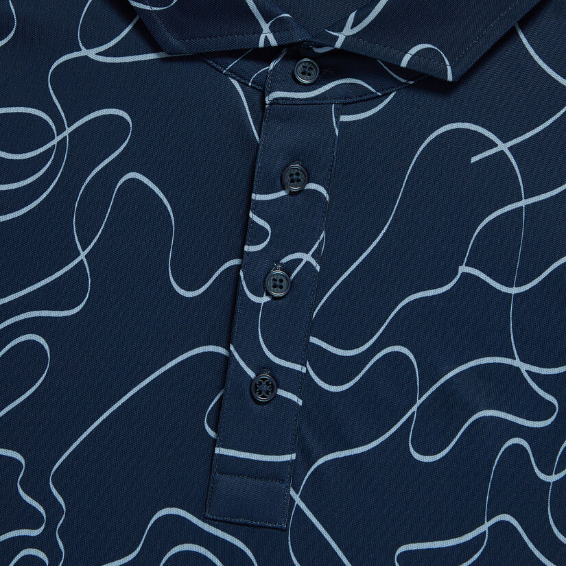 PENCIL TECH PIQUÉ MODERN SPREAD COLLAR POLO image number 6