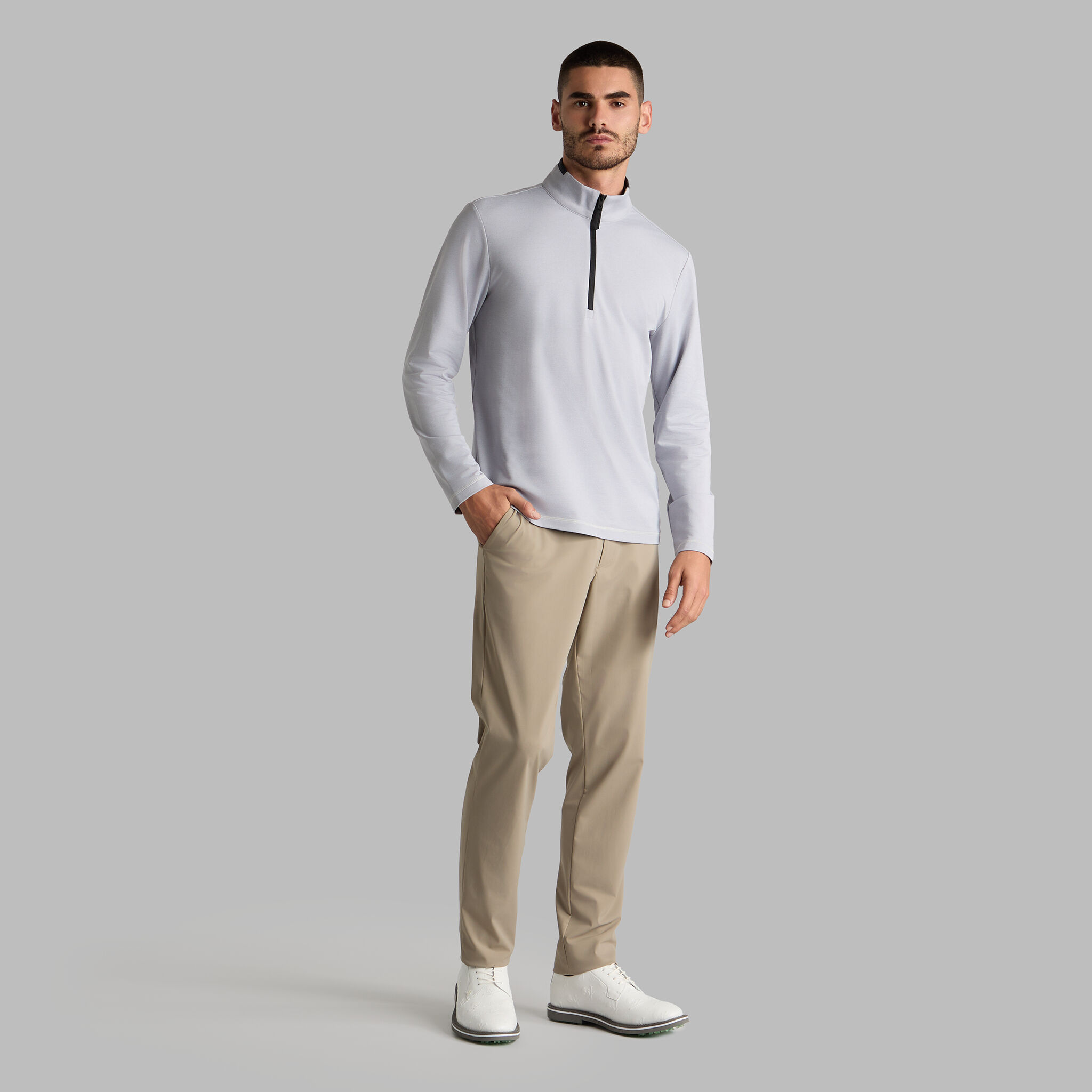 【G/FORE】24 新作 BRUSHED BACK テックパーカー 3色展開 BRUSHED BACK TECH QUARTER ZIP |MEN'S PULLOVERS & QUARTER