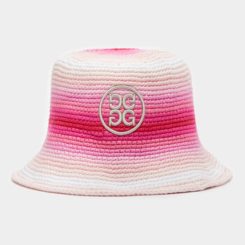 CIRCLE G'S OMBRÉ CROCHET BUCKET HAT