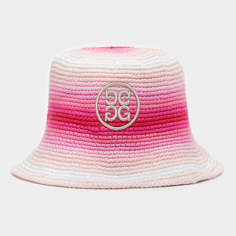 CIRCLE G'S OMBRÉ CROCHET BUCKET HAT image number 1