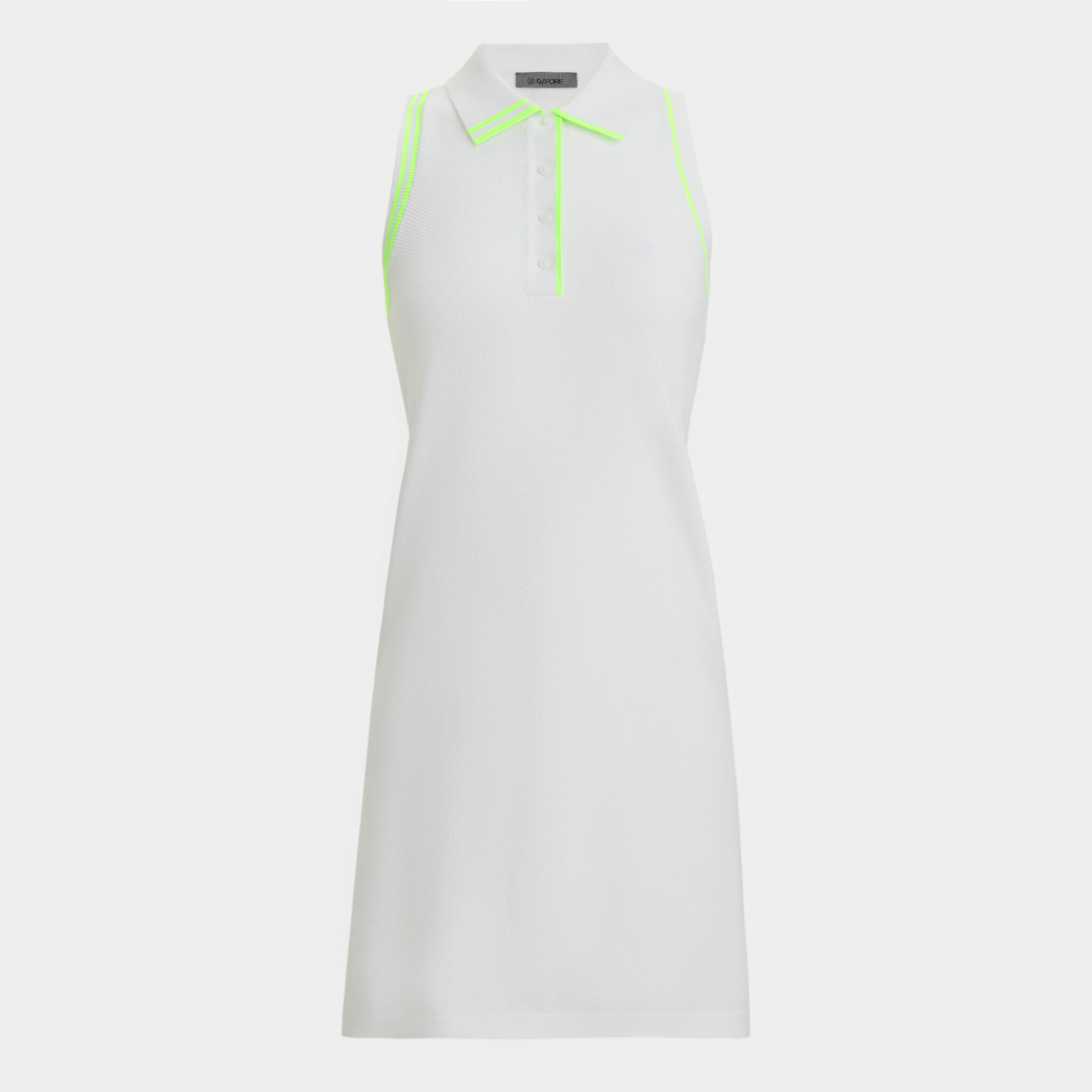Sleeveless polo shirt dress top