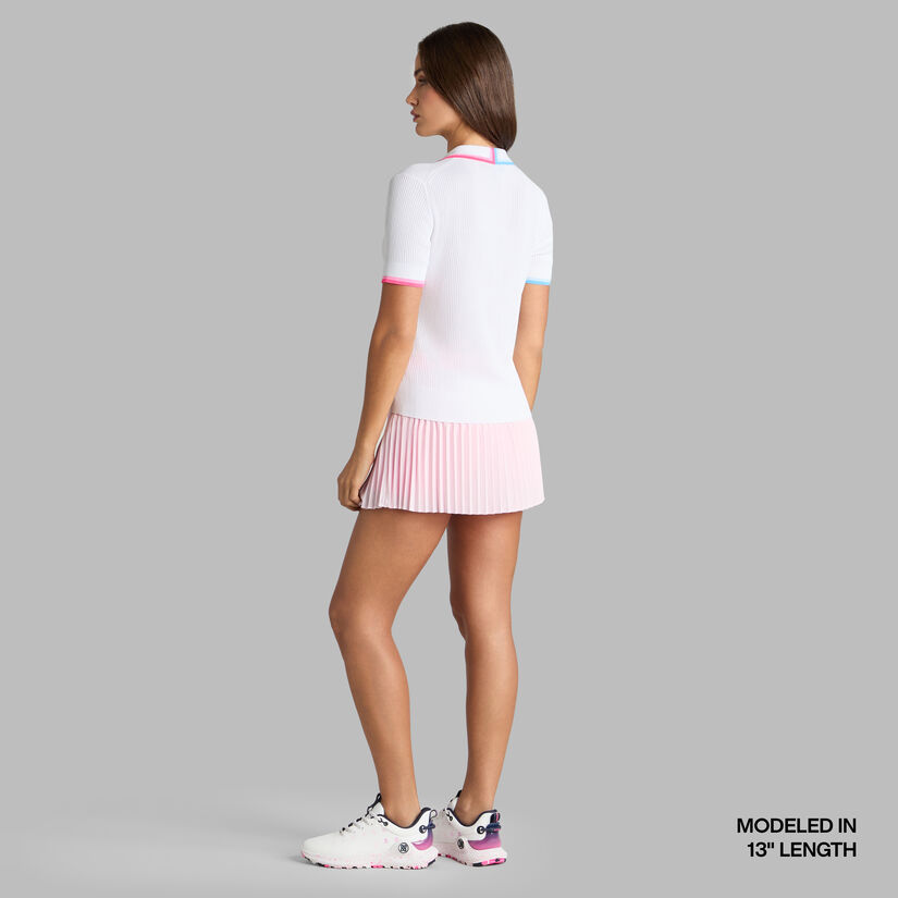MICROPLEAT STRETCH WOVEN HIGHWAISTED SKORT image number 4