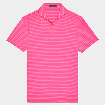 CLUB STRIPE TECH JERSEY SLIM FIT POLO