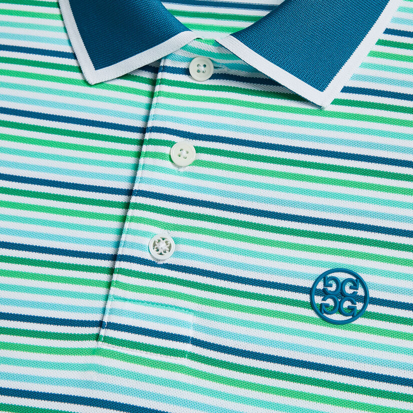CINQUE TERRE RIB COLLAR TECH PIQUÉ SLIM FIT POLO image number 6