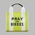 PRAY FOR BIRDIES CANVAS SQUARE BAG image number 3