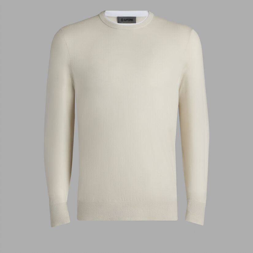 MERINO WOOL BLEND CREWNECK SWEATER image number 1