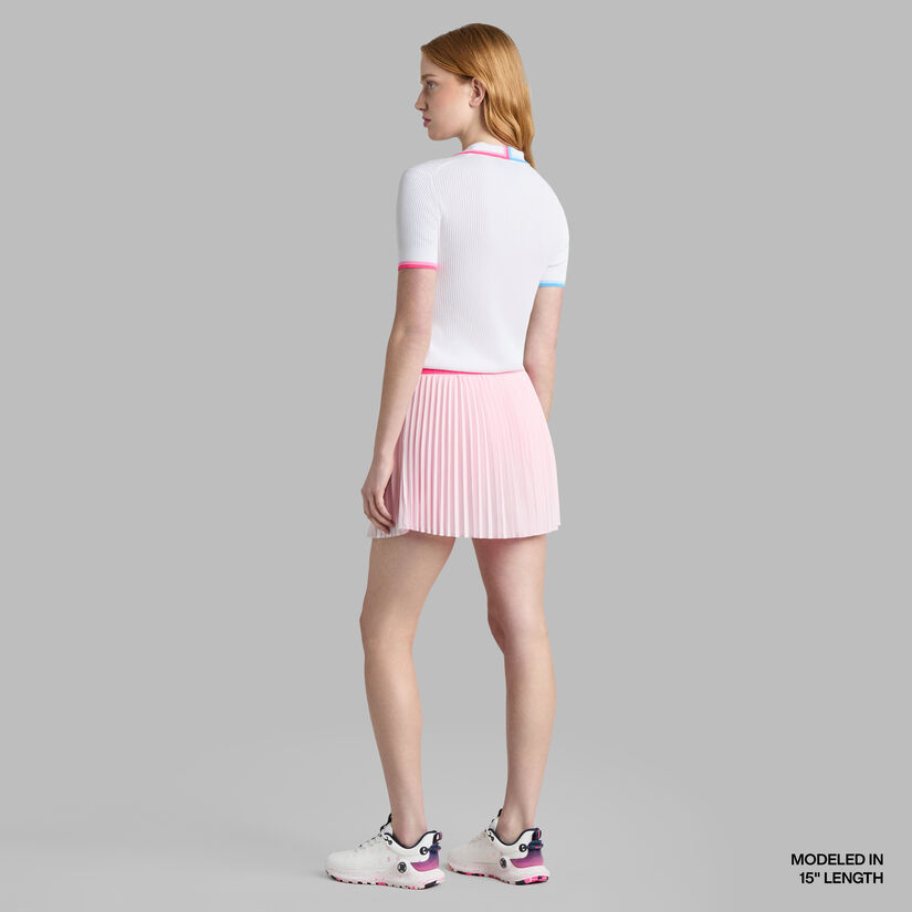 MICROPLEAT STRETCH WOVEN HIGHWAISTED SKORT image number 6