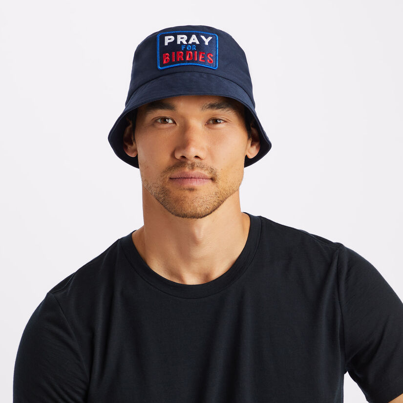 PRAY FOR BIRDIES COTTON TWILL BUCKET HAT image number 7