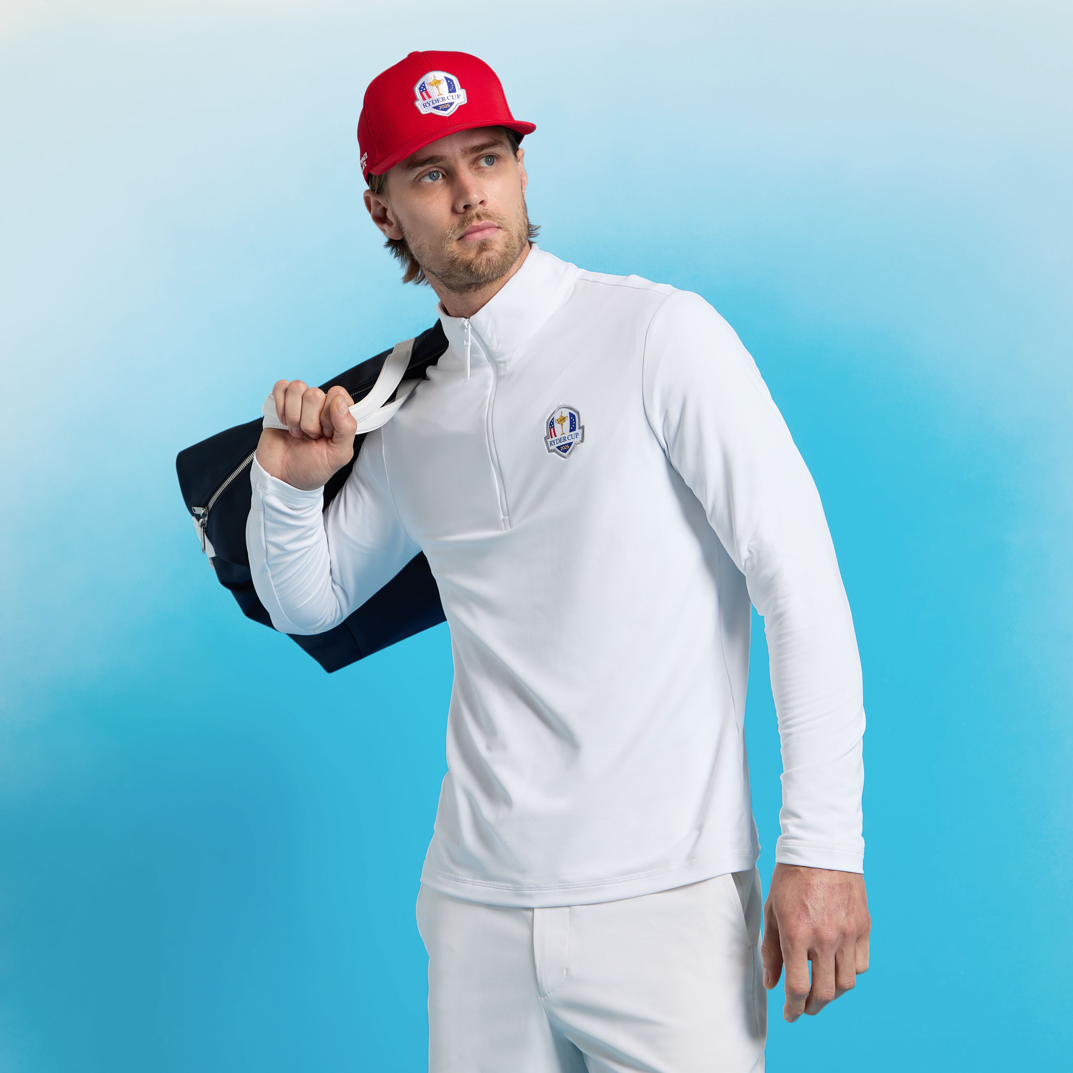 LTD RELEASE 2025 RYDER CUP BRUSHED BACK TECH QUARTER ZIP PULLOVER