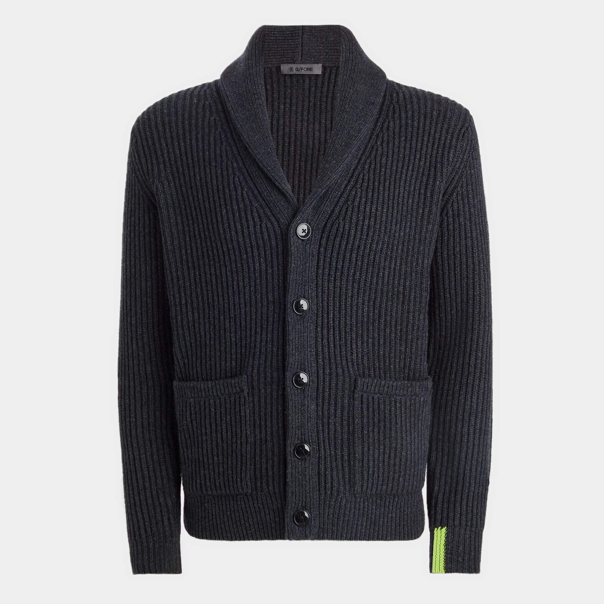 CASHMERE BLEND SHAWL COLLAR CARDIGAN