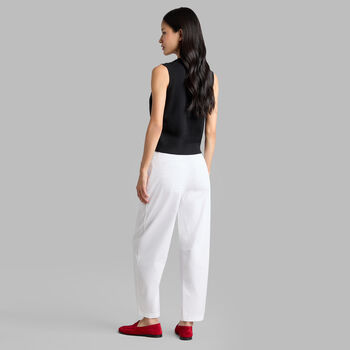Alternative image of LTD RELEASE STRETCH COTTON GABARDINE BARREL LEG TROUSER - Alternate Image 1