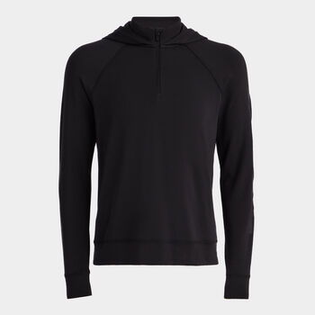 HOODED LUXE QUARTER ZIP MID LAYER