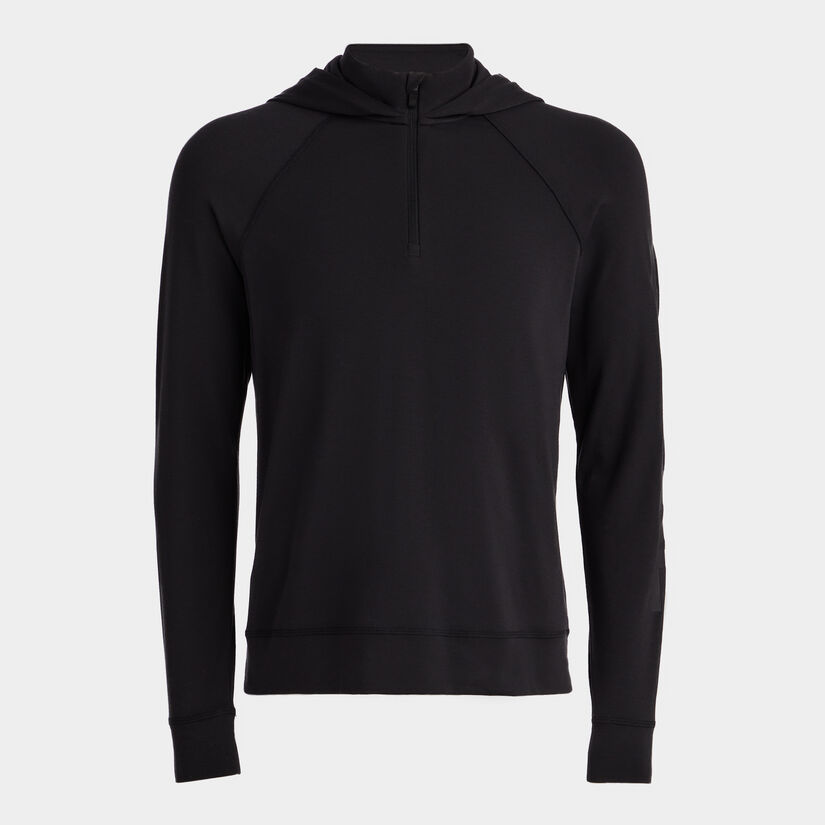 HOODED LUXE QUARTER ZIP MID LAYER image number 1