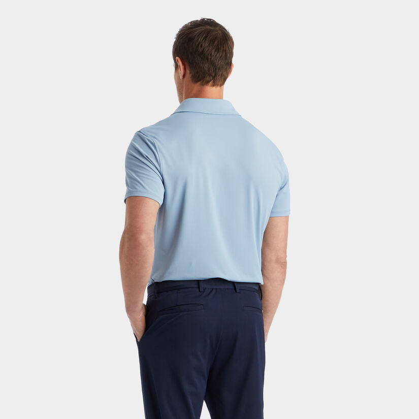 EMBOSSED CIRCLE G'S TECH JERSEY MODERN SPREAD COLLAR POLO image number 5