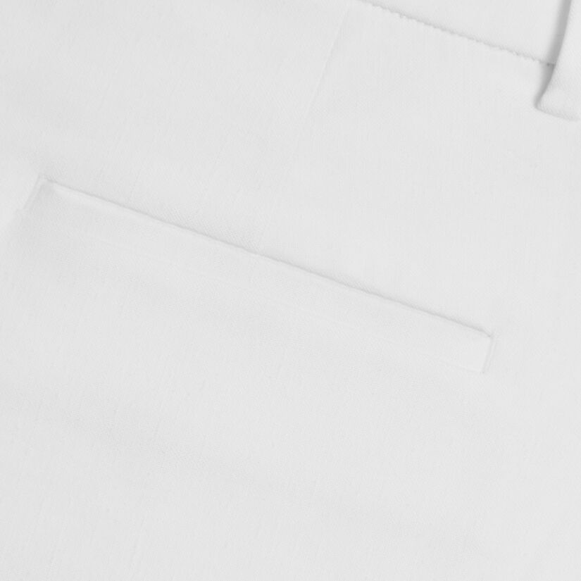 LTD RELEASE LINEN CROPPED PLEATED TROUSER image number 5