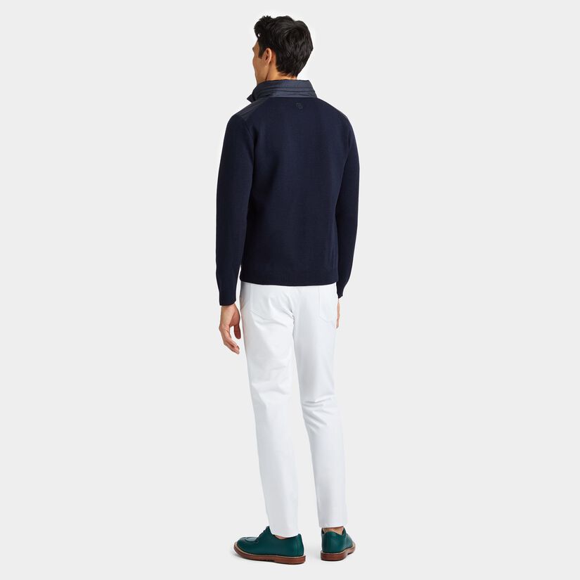 NYLON HYBRID SWEATER JACKET image number 5