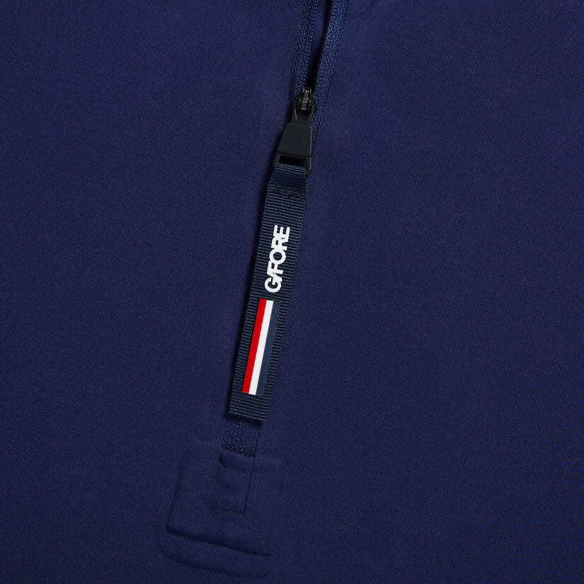 TECH NYLON SHORT SLEEVE OPS QUARTER ZIP HOODED SLIM FIT PULLOVER image number 7