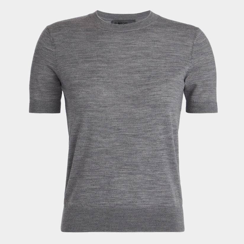 MERINO WOOL EASY CARE SHORT SLEEVE OPS SWEATER image number 1