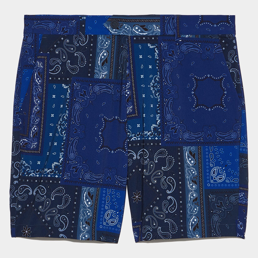 BANDANA PRINT MAVERICK 4-WAY STRETCH 8" INSEAM SHORT image number 1