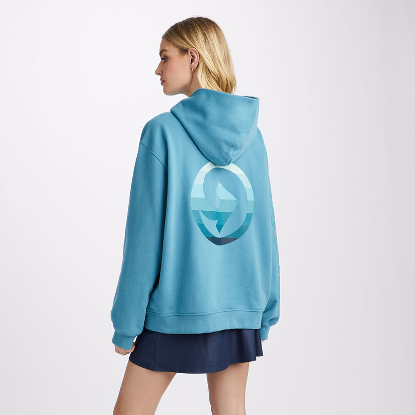 GRADIENT QUARTER G UNISEX FRENCH TERRY HOODIE image number 9