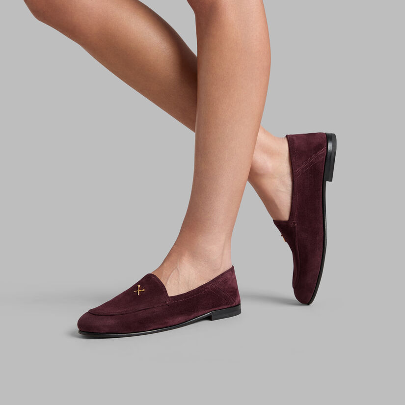 WOMEN'S METAL TEES SUEDE FLEX LOAFER image number 6