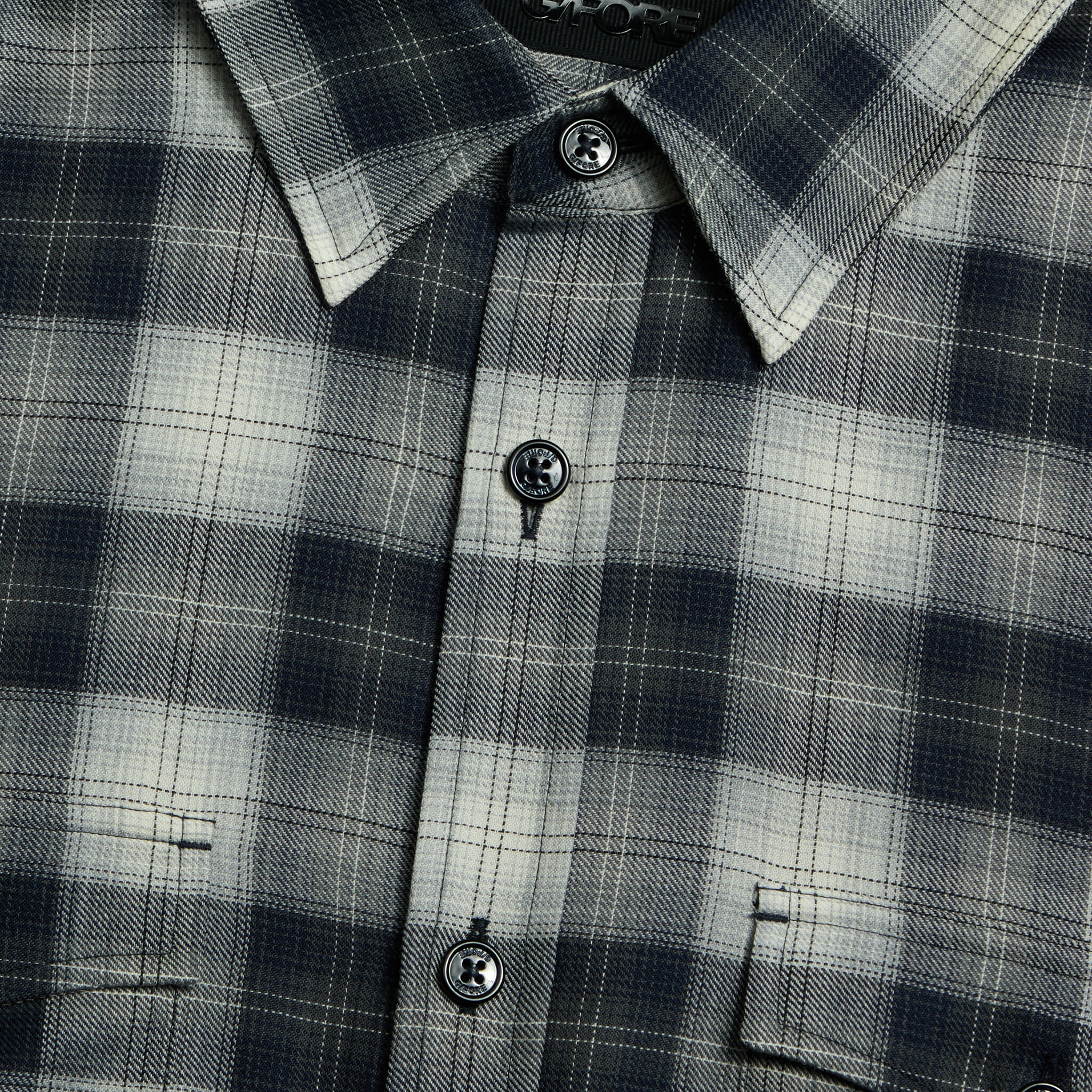 【Paragraph】23SS★ Paragraph Double Felt Garment T No.040 WOOL SHADOW PLAID SHIRT | MEN'S TOPS |G/FORE
