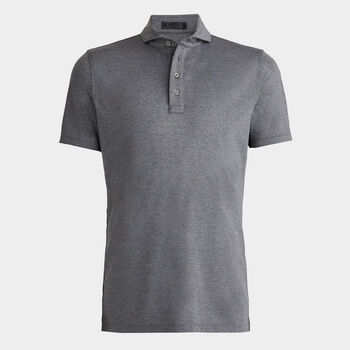 MÉLANGE RIB GUSSET TECH PIQUÉ POLO