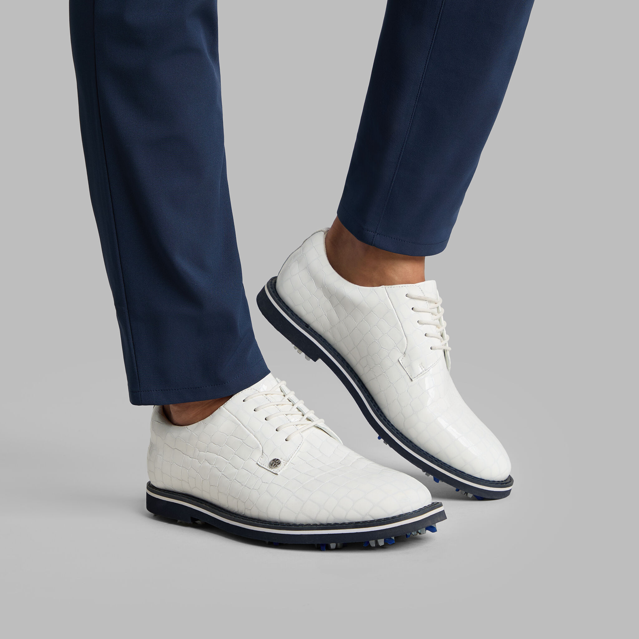 MEN'S LTD RELEASE GALLIVANTER G/LOCK CROC-EMBOSSED LEATHER DERBY