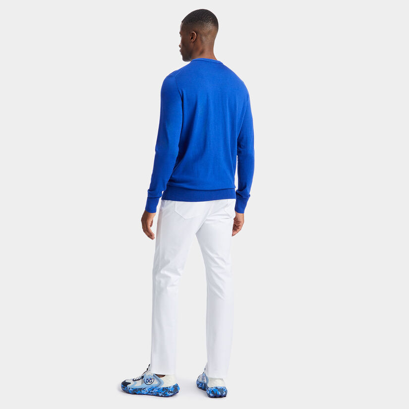 MERINO WOOL BLEND CREWNECK SWEATER image number 4