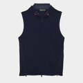 DOUBLE KNIT SPACER JERSEY HOODED SLIM FIT FULL ZIP VEST image number 1