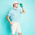 MAPPED ICON CAMO TECH JERSEY MODERN SPREAD COLLAR POLO image number 2