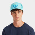 STRIPED QUARTER G INTERLOCK KNIT TRUCKER HAT image number 6