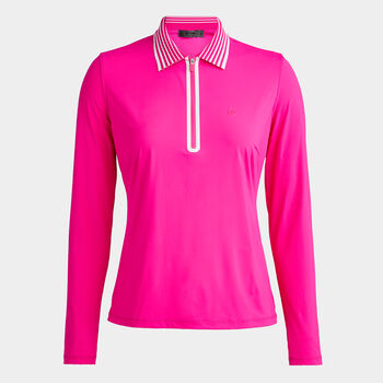 SILKY TECH NYLON ZIP POLO