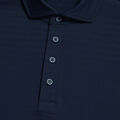 PERFORATED STRIPE TECH JERSEY MODERN SPREAD COLLAR POLO image number 5