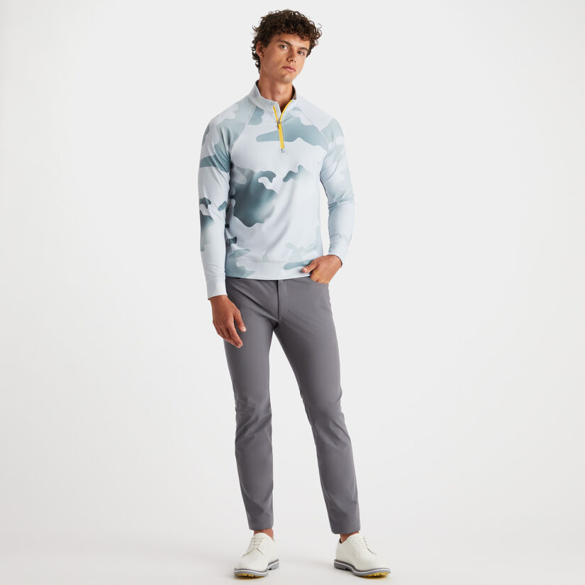 GRADIENT CAMO TECH INTERLOCK QUARTER ZIP MID LAYER image number 4