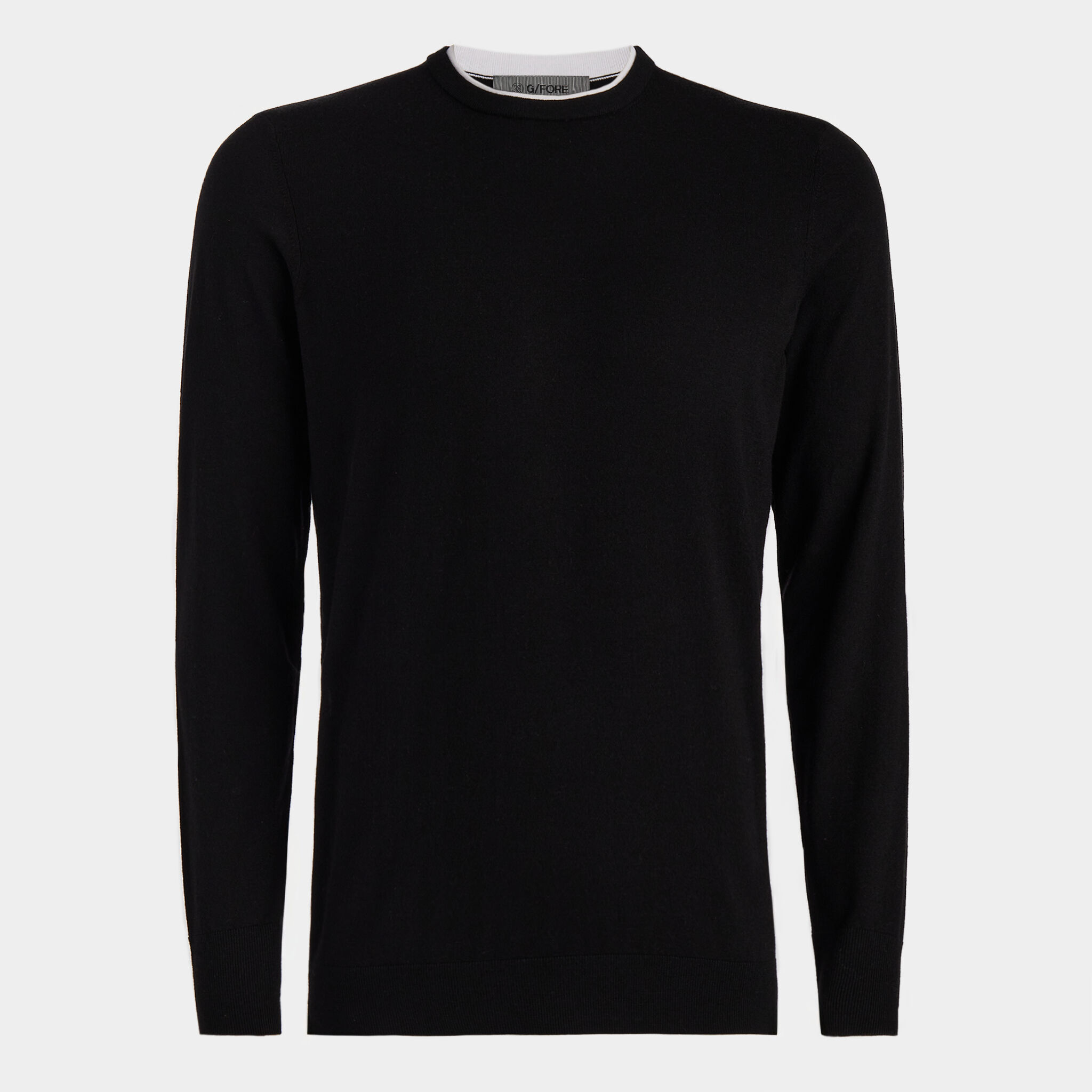 G FORE Merino Wool Crew Sweater Onyx Size S