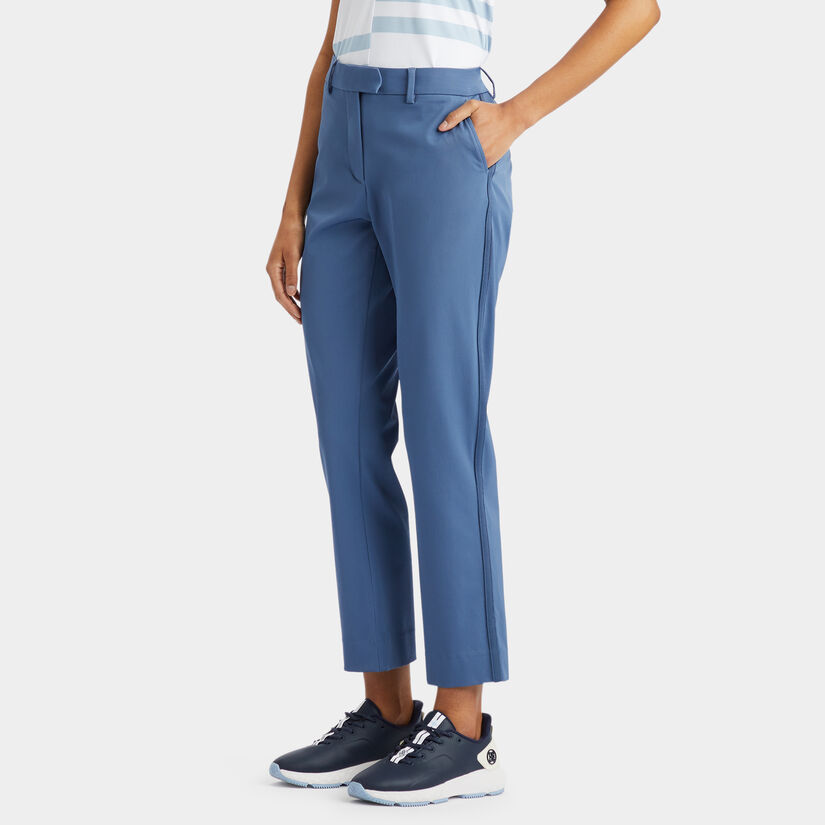 STRETCH TECH TWILL MID RISE STRAIGHT LEG TROUSER image number 3
