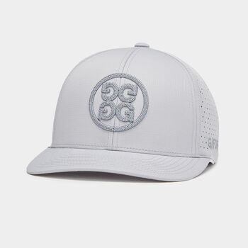PERFORATED CIRCLE G'S STRETCH TWILL SNAPBACK HAT