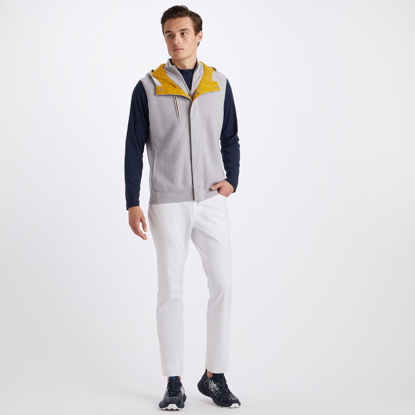 HOODED MERINO WOOL FULL ZIP VEST image number 4