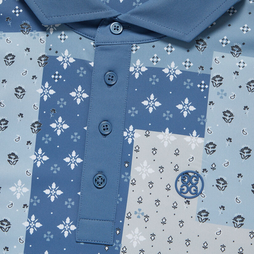 BORO PATCH TECH PIQUÉ MODERN SPREAD COLLAR POLO image number 6