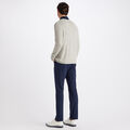 CONTRAST V NECK SLIM FIT CASHMERE SWEATER image number 5