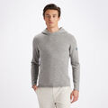 CASHMERE BLEND HOODED PULLOVER SWEATER image number 3