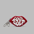 LOVE G CROC-EMBOSSED LEATHER COIN PURSE KEYCHAIN image number 1