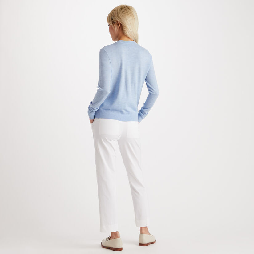 TALK BIRDIE TO ME MERINO WOOL CREWNECK SWEATER image number 5
