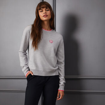 CIRCLE G'S RELAXED MERINO WOOL CREWNECK SWEATER