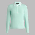 SILKY TECH NYLON QUARTER ZIP POLO image number 1